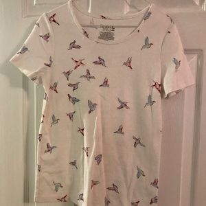 NWOT Time and Tru T-shirt with Birdies